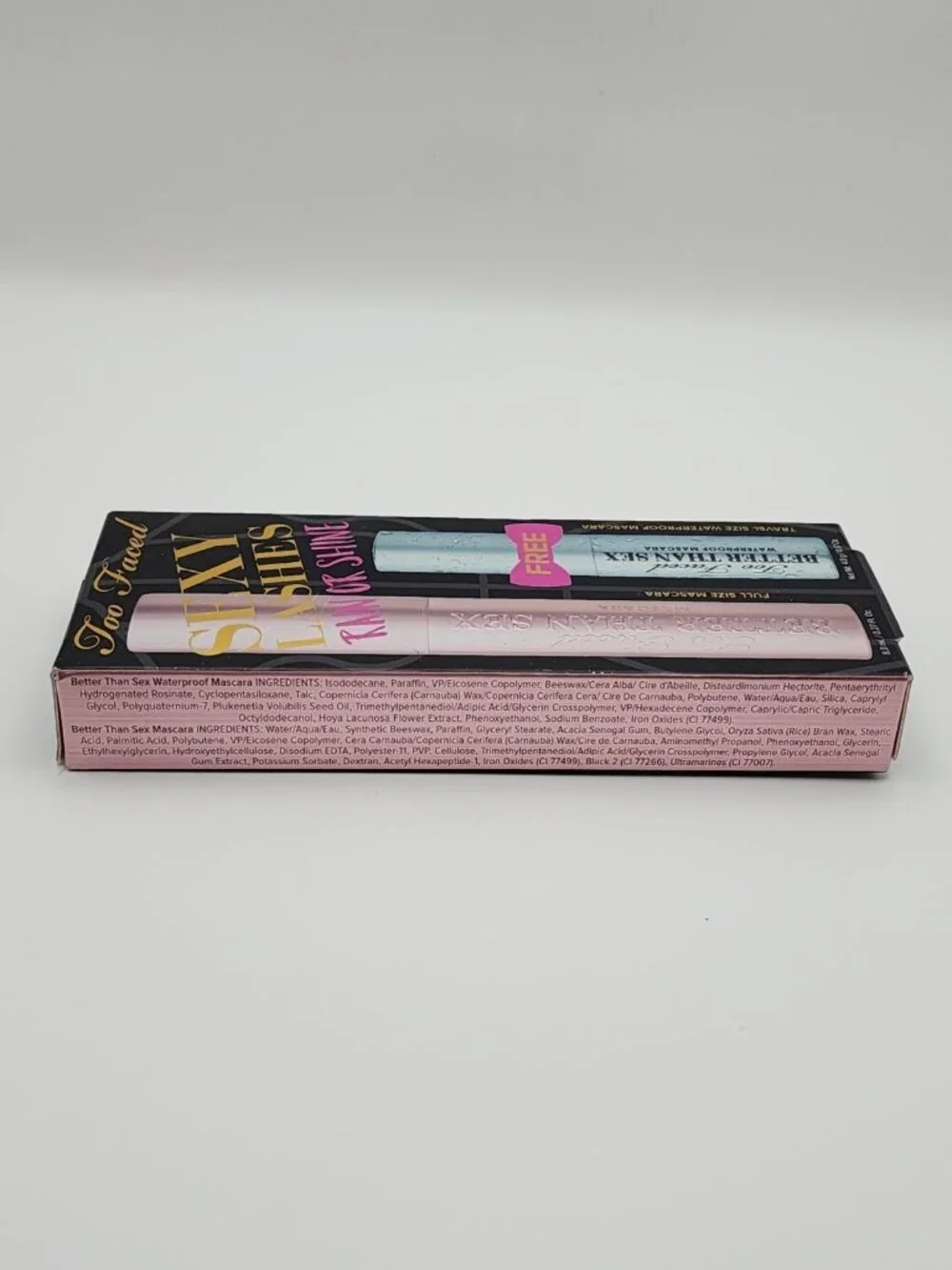 Too Faced Better Than Sex Mascara Duo Set Sexy Lashes Rain Or Shine Black